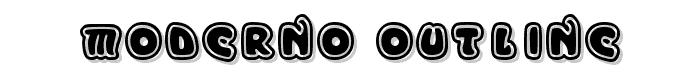 Moderno Outline font